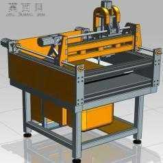 数控镂铣机 3D模型