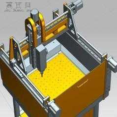 数控镂铣机 3D模型