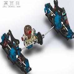 汽车动力传动系统 3D模型