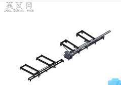 28寸自动铝棒锯 3D模型
