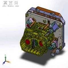 铸铝件液压工装夹具 3D模型