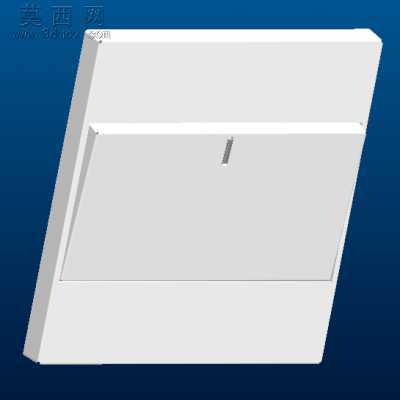 典型一位双控开关 3D模型