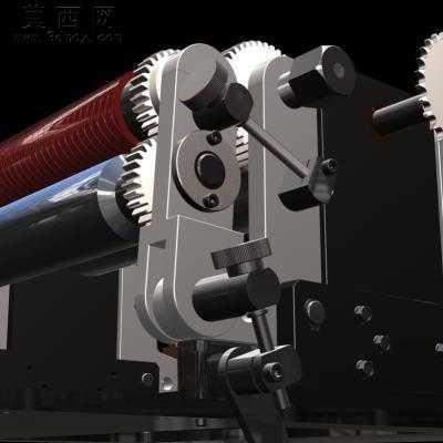 双色打印机印刷机 3D模型