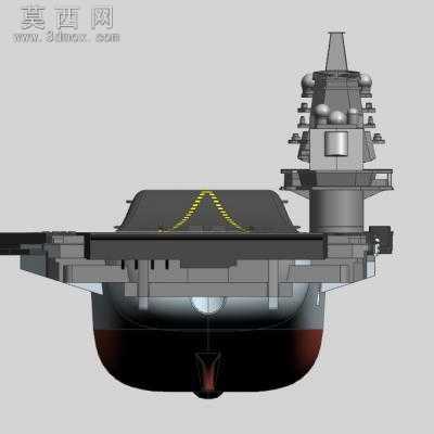 辽宁号航空母舰 3D模型设计,