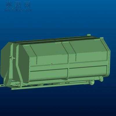 pXT5080 中型拉箱机构环卫收集车 3D模型
