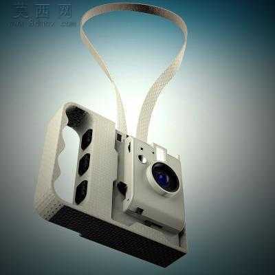 抓拍带和手柄配件相机 3D模型