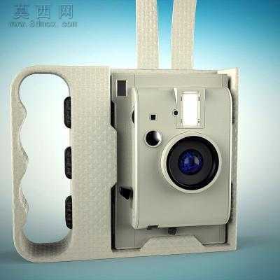 抓拍带和手柄配件相机 3D模型