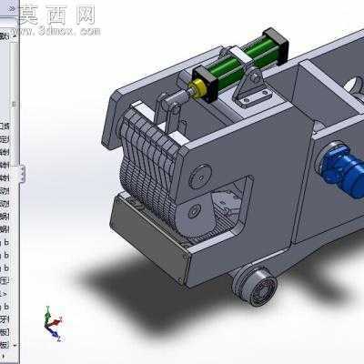 60T铝型材液压拉直机 3D模型
