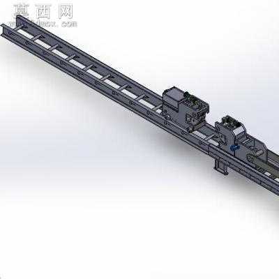 60T铝型材液压拉直机 3D模型