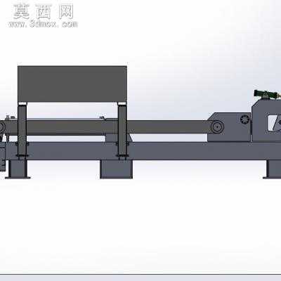 60T铝型材液压拉直机 3D模型