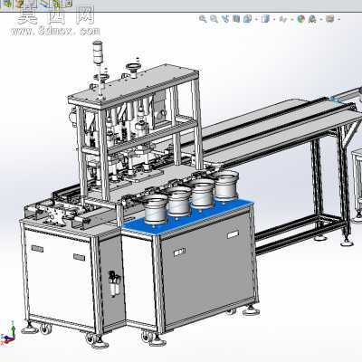 多头自动锁螺丝机 3D模型
