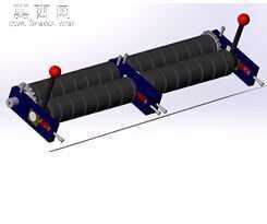 后部牵引辊 3D模型
