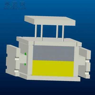 低压铝铸造模具一套 3D模型