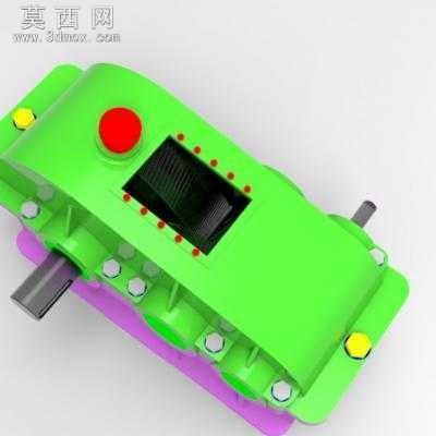 proe传送带减速器 3D模型
