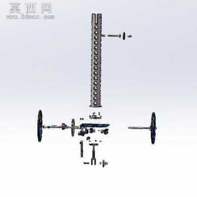 无碳小车3d模型+CAD图纸 3D模型