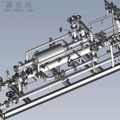 蒸汽喷射排气设备 3D模型