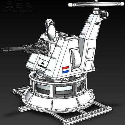 荷兰泰雷兹“守门员”近程防御武器系统 3D模型