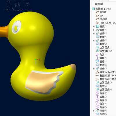 卡通鸭子 3D模型