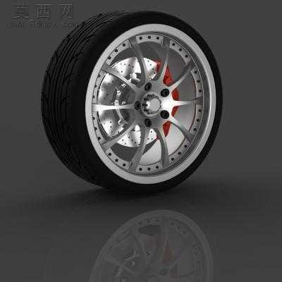 汽车刹车盘、盘式制动轮胎轮毂、制动器、悬架模型集合 3D模型,Sldpr