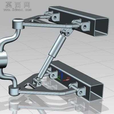 汽车多连杆悬挂三种 3D模型,3DXML