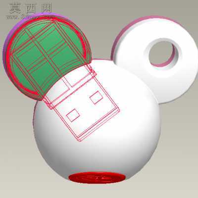 ��ͨ����U�� 3Dģ��