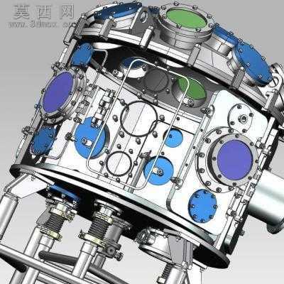 八角形真空室 3D模型