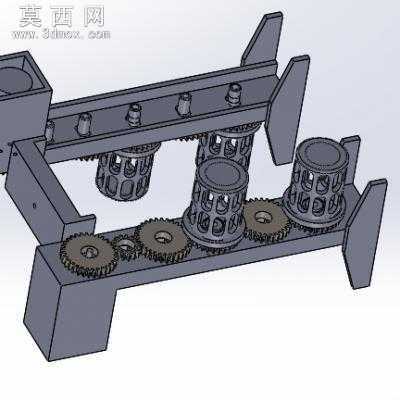 螺丝电镀的滚镀机 3D模型