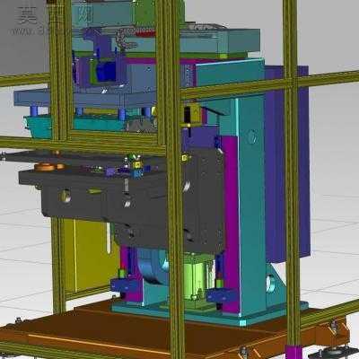气门锁夹激光检测机UG设计 3D模型