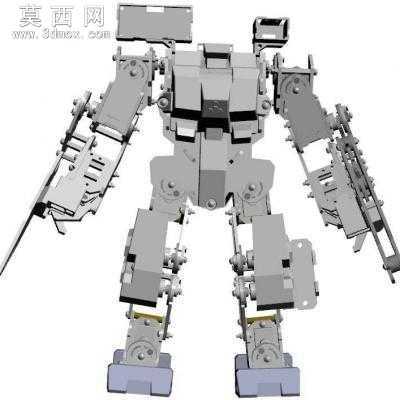 阿波罗类人型机器人UG设计 3D模型
