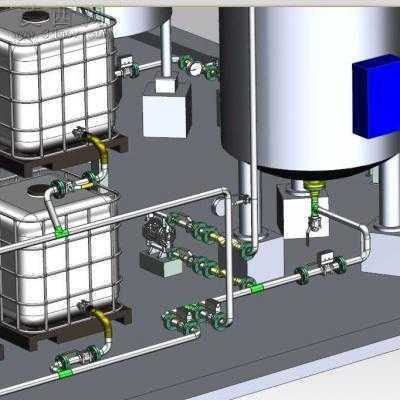 生物柴油钻井液生产设备 3D模型