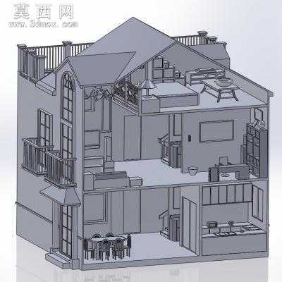 别墅布置模型 3D模型