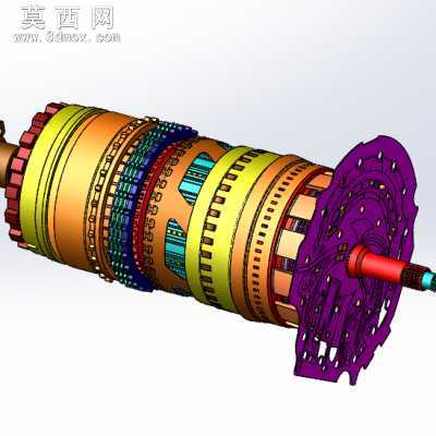奔驰自动变速箱完整套图 3D模型