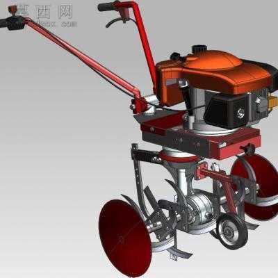 小型松土机UG设计 3D模型