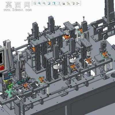 ���⺸�ߺϳɿ�˫�������п������豸(CREO���) 3Dģ��