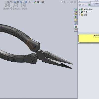 尖嘴钳 3D模型