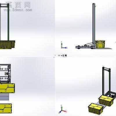 小型叉车 3D模型