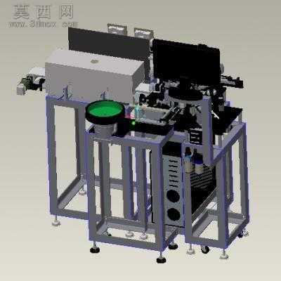 电感器组装焊接点胶一体机 3D模型