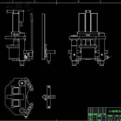 一种活塞环修口机的压料装置 CAD图纸AutoCAD.Electrical设计,