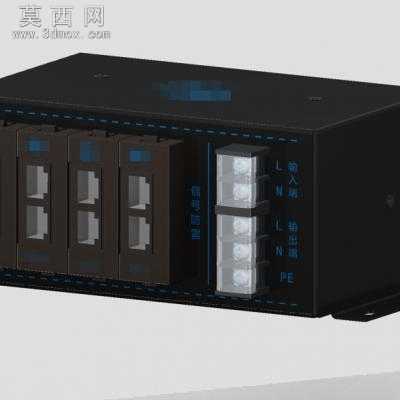 信号电源防雷器 三维模型 3D模型