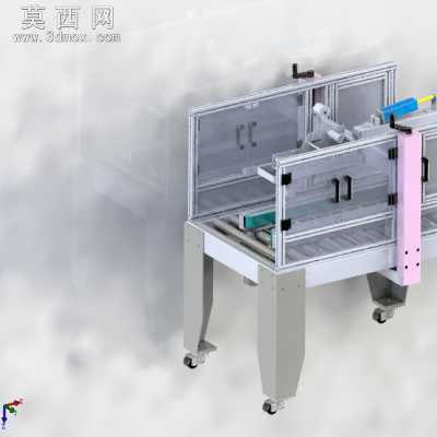 全自动封箱机纸箱的封箱包装设备 3D模型