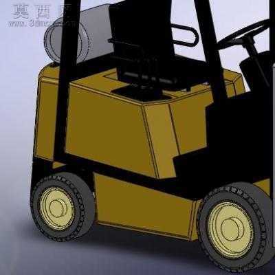 叉车三维模型 3D模型