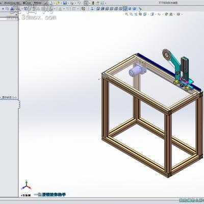 不干胶贴胶机 3D模型