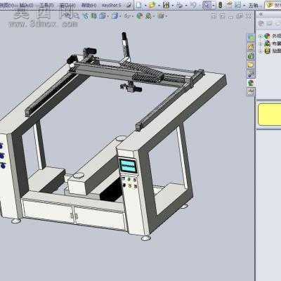 五轴涂装机 3D模型