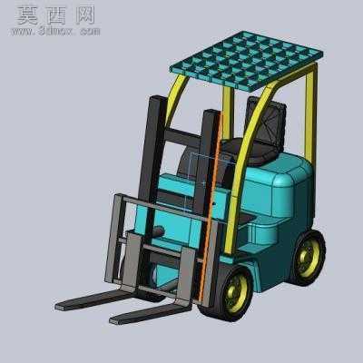 叉车 3D模型