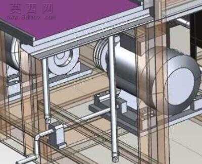 大型旋转排水设备 3D模型