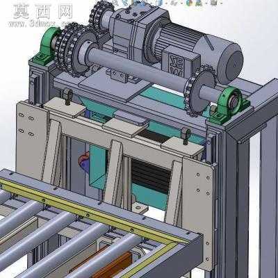 提升机电动升降机SW设计 3D模型
