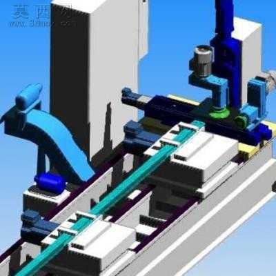 电梯用面板平面加工专用铣床UG设计 3D模型
