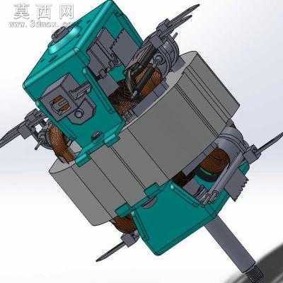电机内部定子转子结构SW设计 3D模型