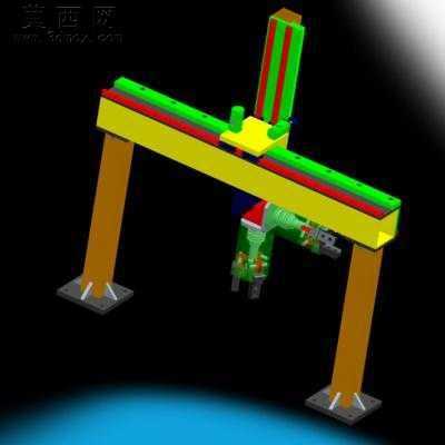 五自由度桁架机器人 3D模型