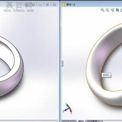 SolidWorks高级放样对比 3D模型